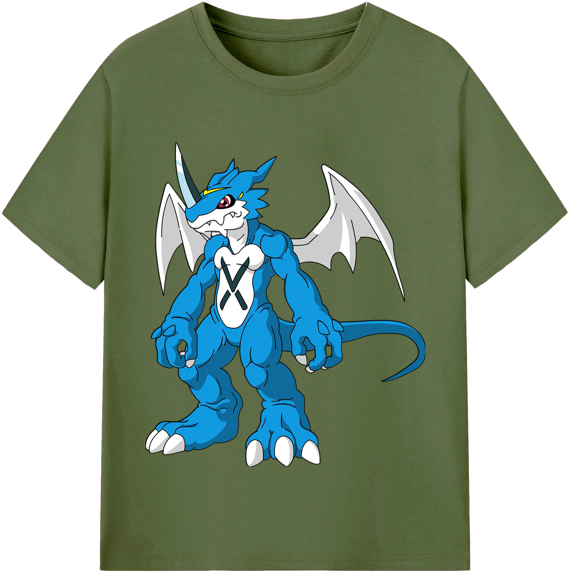 （画像用） Digimon デジタルモンスター/デジモン 綿100％半袖Tシャツ（フロントプリント）